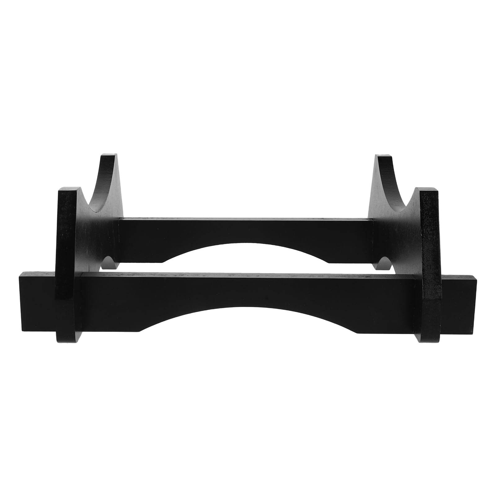 Support en bois pour tonneau à vin noir anti-goutte stable