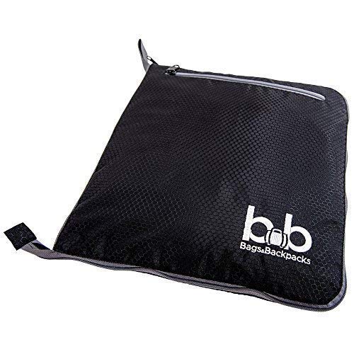 Extra Large Duffle Bag with Pockets - Waterproof Duffel Bag for Women and Men (Black)