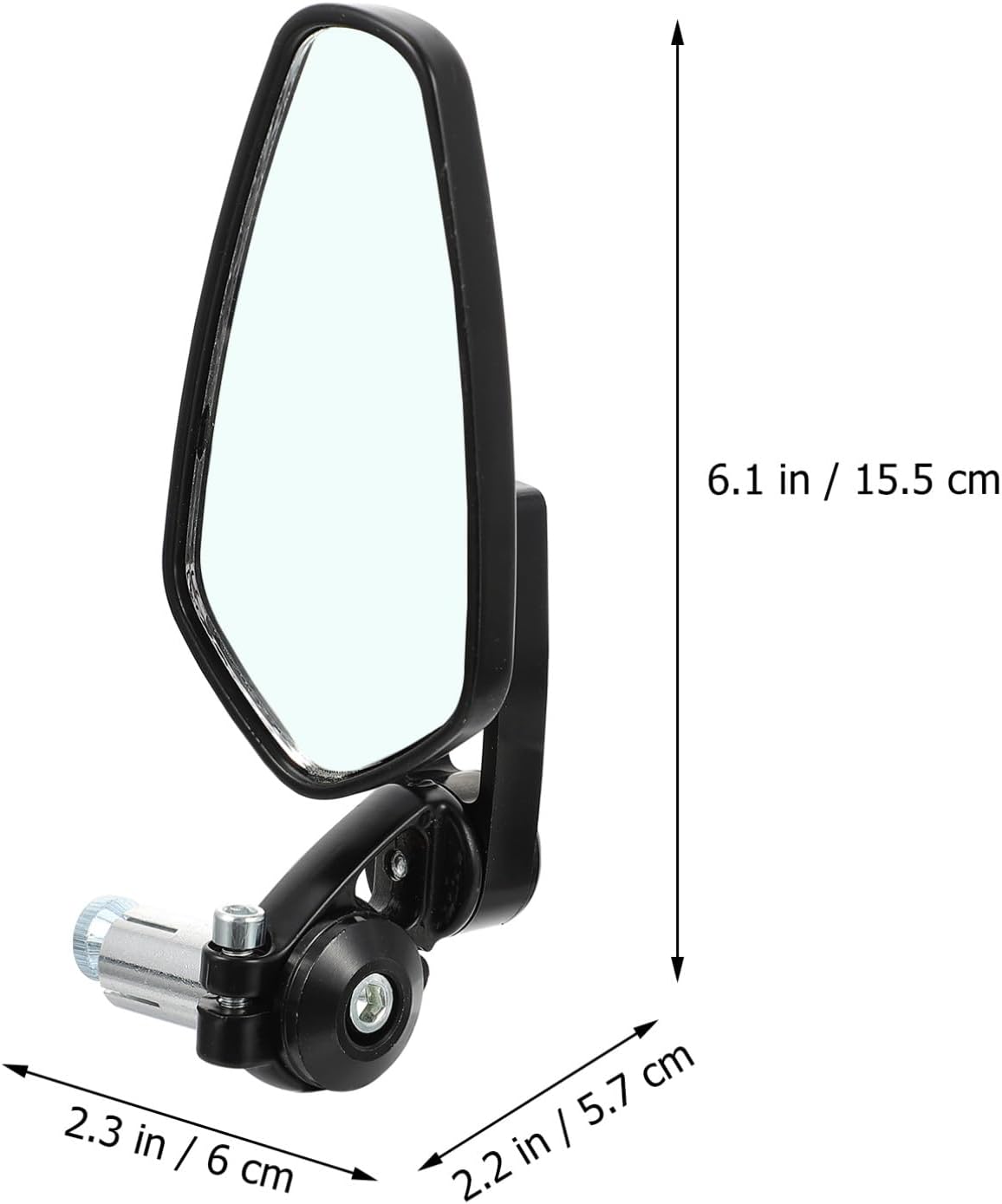 1pair Motorcycle Rear View Mirrors Aluminum Alloy High Definition Easy Installation for Safety and Style All