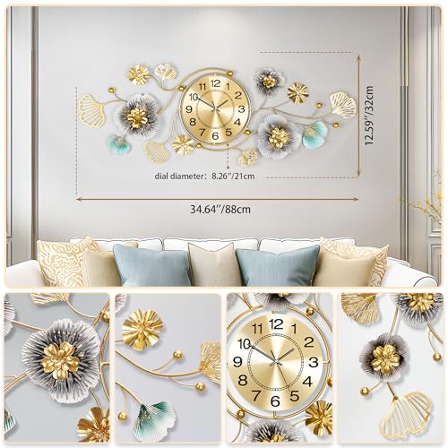 Ginkgo Leaf Design Wall Clock product