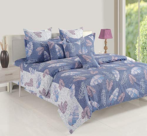 Image of Swayam Ananda-Premium 100% Cotton 200 TC,Microfiber Fill 150 GSM -Floral Pattern-Single Comforter, Brown, Yellow