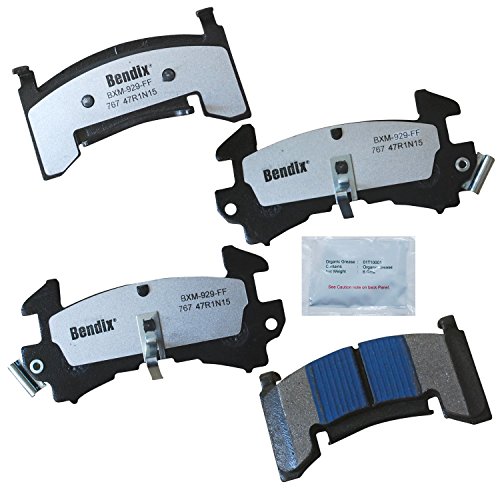Image of Bendix Fleet Metlok MKD767FM Semi-Metallic Front Brake Pads for Chevrolet Blazer 1997, S10 1997, GMC Jimmy 1997, Sonoma 1997, Isuzu Hombre 1997
