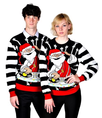 KESIS Ugly Christmas Sweater for Men Funny Holiday Pullover, Festive Xmas Jumper, Fun Winter Sweater3