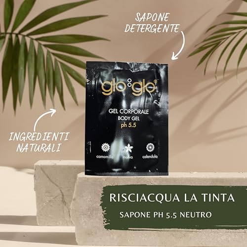Tinte castaño oscuro Glo Glo para cejas y vello corporal sin amoníaco 4