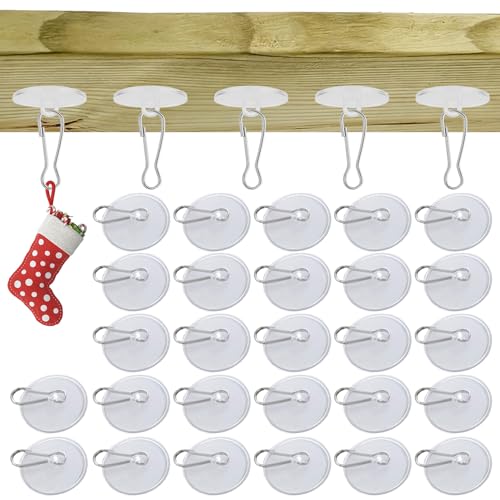 ZHUDAZHAO 40 stuks transparante zelfklevende plafondhaken, plafondhaken zonder boren, plafondhaken, kleefhaken voor slaapkamer, muur, carnaval