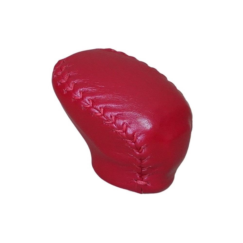 HYASDBWE Leather Gear Shift Knob Cover for Infiniti QX50 QX55 2018-2025 Gear Shift Handball Cover Gear Shifter Parts(Red)
