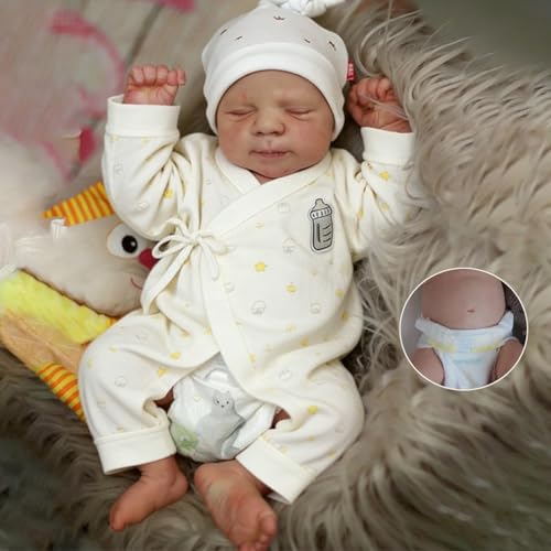 Muñeco bebé silicona realista 18 pulg Zero Pam miniatura 5