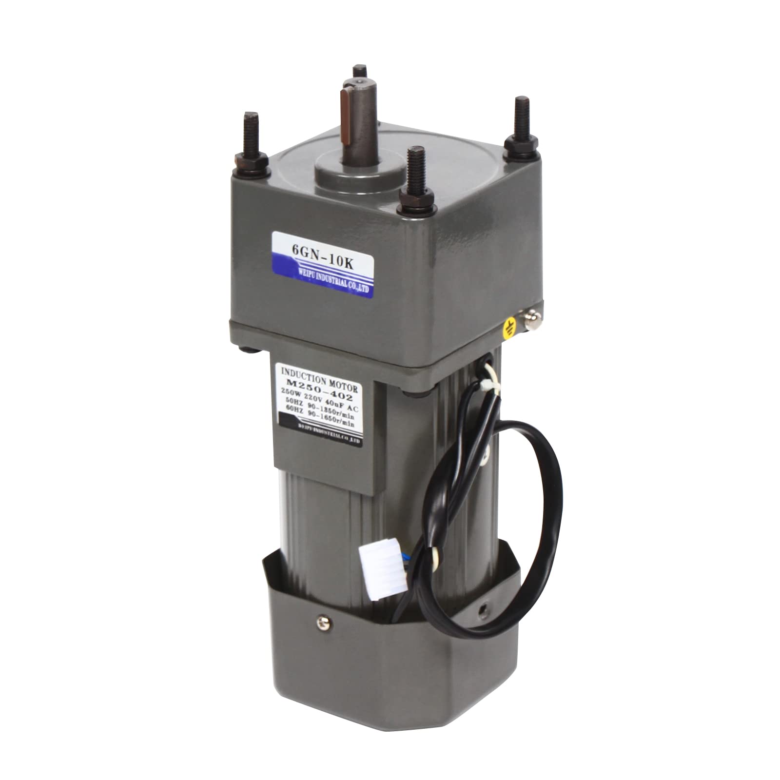 AC 220V Getriebemotor 250W Motor mit Getriebe 10K 1350/1650 RPM Getriebedrehzahlmotor