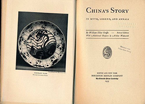 China's Story In Myth, Legend, and Annals B00085BHIQ Book Cover