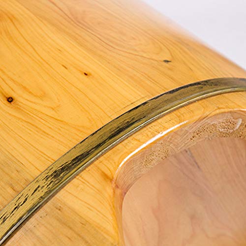Balde de madera para baño de pies de cedro 40 cm miniatura 6