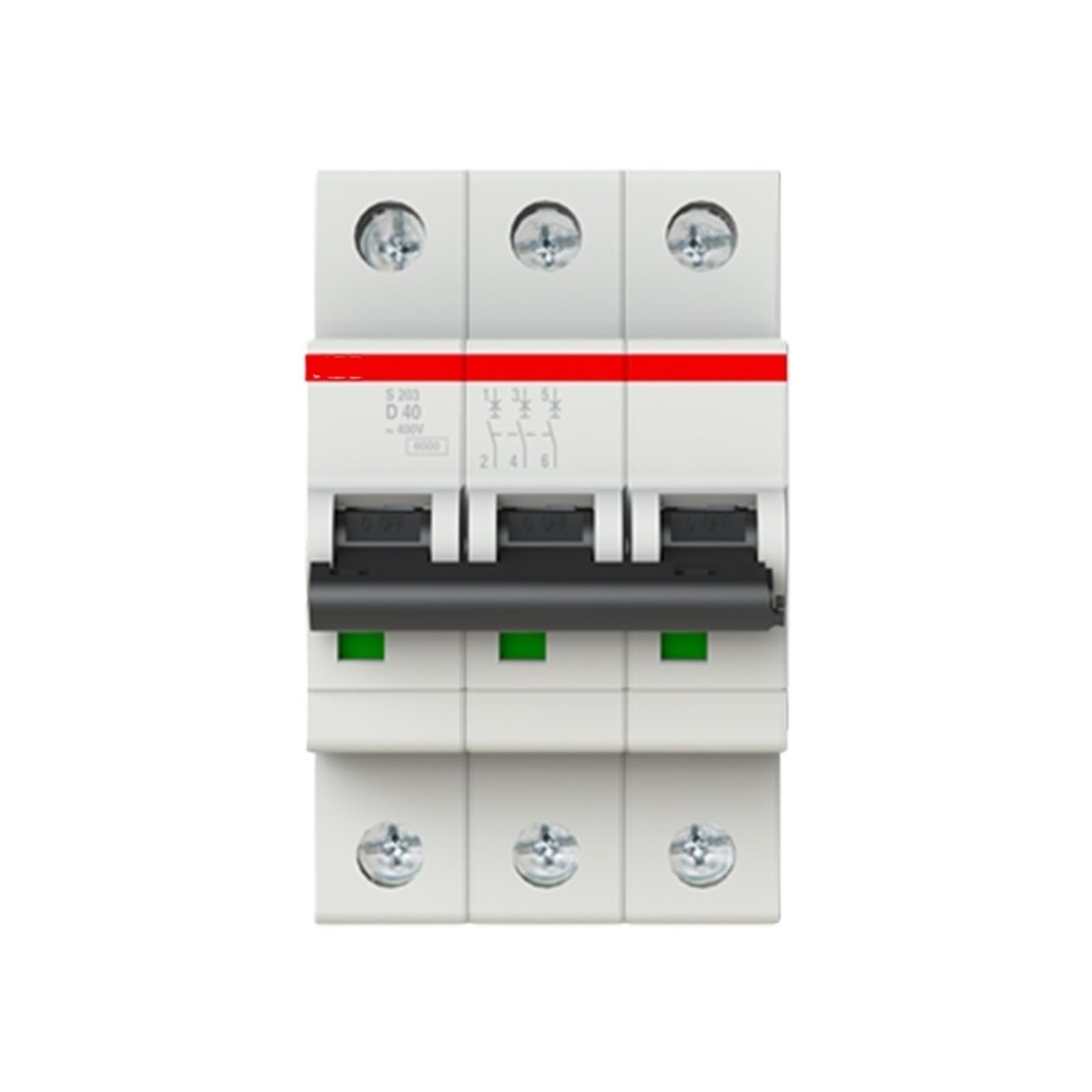 Disyuntor miniatura 3P D 40 A S203-D40 para cuadros eléctricos