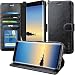 Galaxy Note 8 Case, K-Moze Galaxy Note 8 Wallet Case [4 Card Slots ] [Wrist Strap] [Stand Feature] PU Leather Flip Wallet Case Cover for Galaxy Note 8 - Black