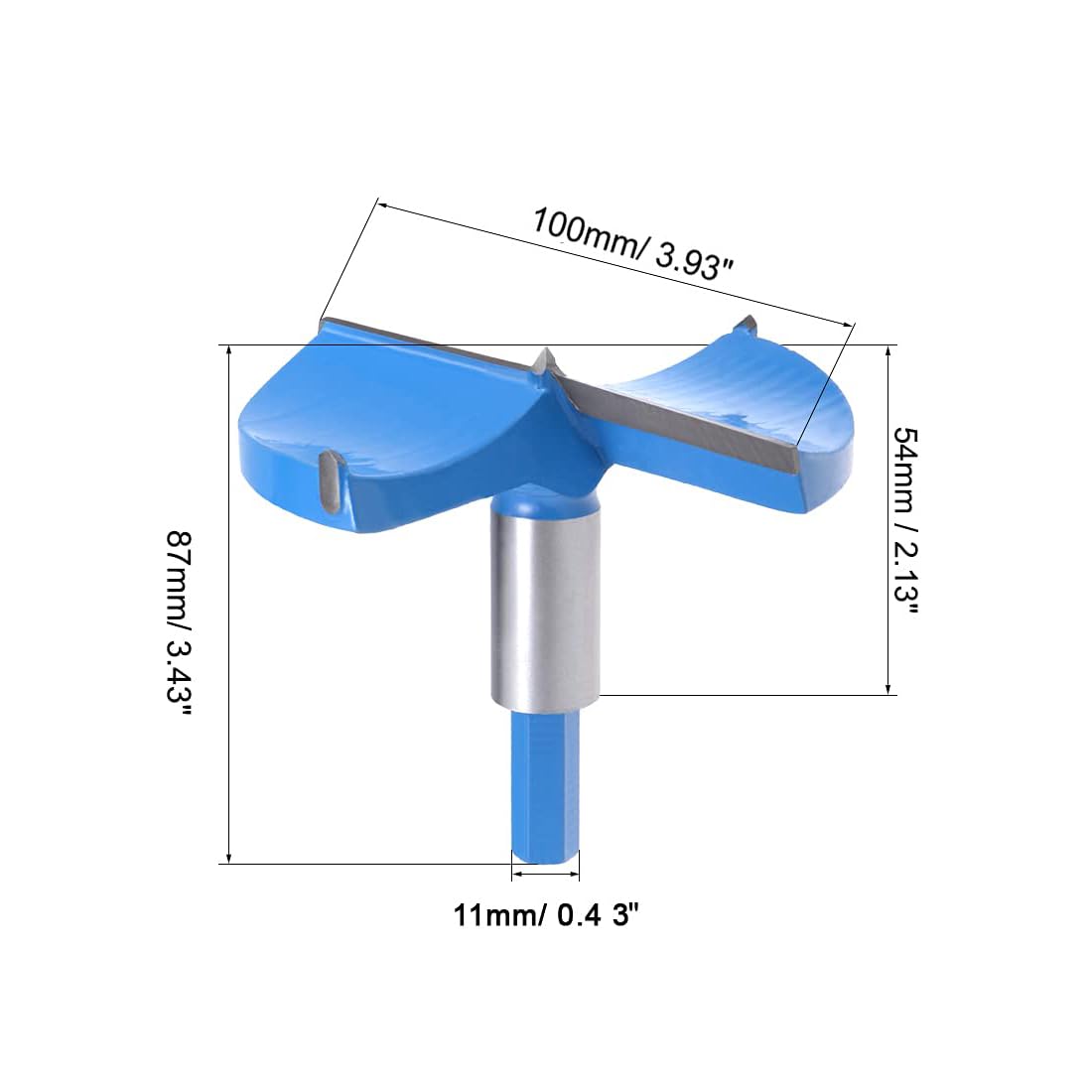 MACHSWON Forstner Drill Bits Tungsten Carbide Wood Hole Saw Opener Positioning Drill Bit 100mm*85mm Woodworking Hinge Drilling Bit Cutter - Image 3
