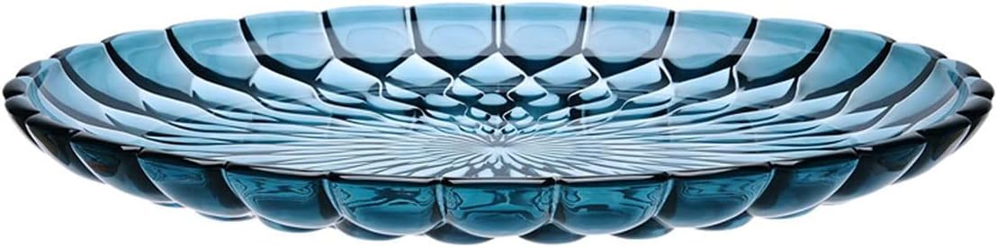 Kartell SFAC-K1226-E4 Plate/Jelly Plate, Jelly, Blue, Diameter 17.7 inches 45/3.5 cm