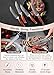 XINZUO Steak Knife Set of 4,Damascus Kitchen Steak Knife Set,5 Inch Dinner Knife Set-Table Knives,Non Serrated Steak Knives,Razor-Sharp Dinner Knives with Ergonomic Rosewood Handle,Gift Box