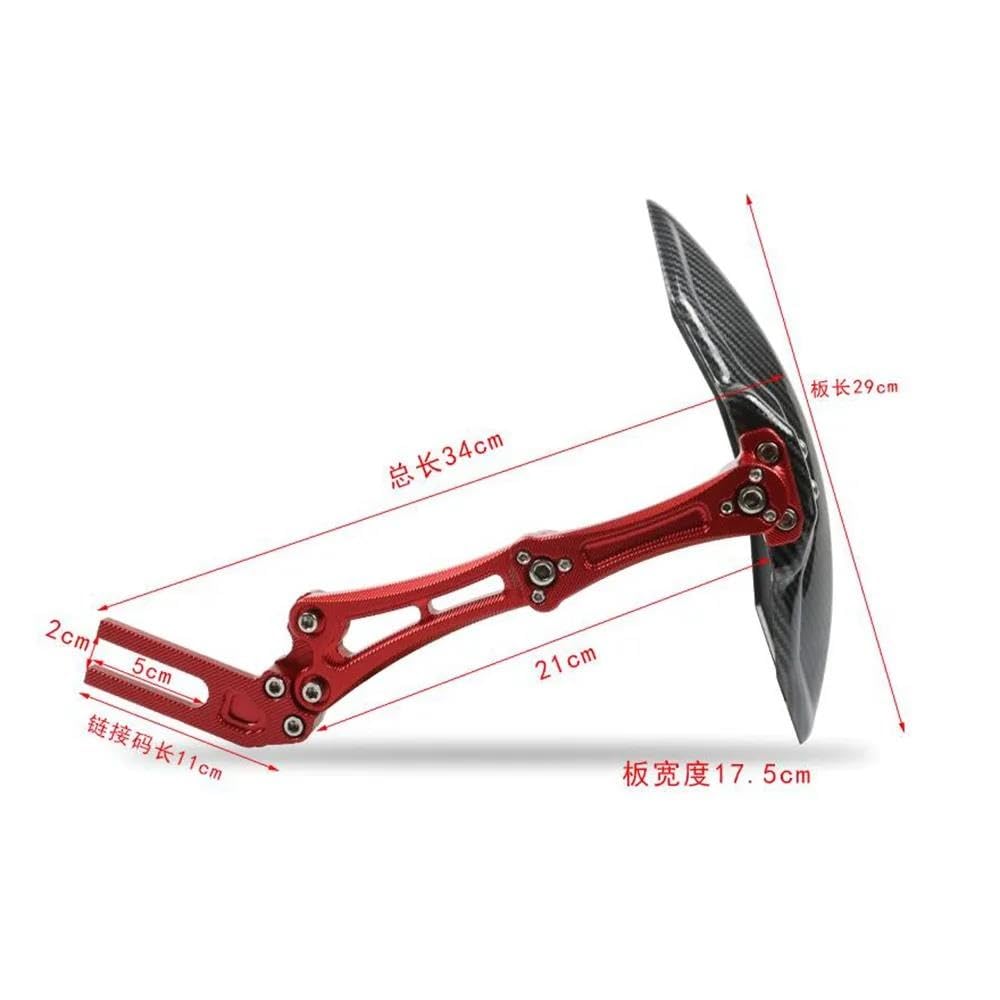 Tylny Błotnik Dla Y&AMAHA Dla YBR125 Dla YBR 125 Motocykl Aluminiowy Tylny Błotnik Z Włókna Węglowego Drukuj Plastikowy Błotnik błotnik osłona przeciwbryzgowa(2)
