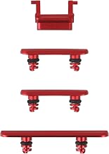for iPhone XR Power Button and Volume Button Replacement Side Key Button Replace Silence ON Off Mute Control Button Fix Model: A1984 A2105 A2106 A2108 (Red)