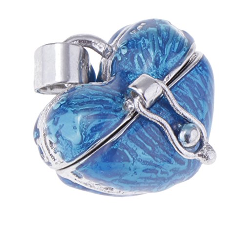 gazechimp 4pcs Esmalte Coração Pingente Urna De Cremação Para Caixão De Jóias Memorial De Cinzas
