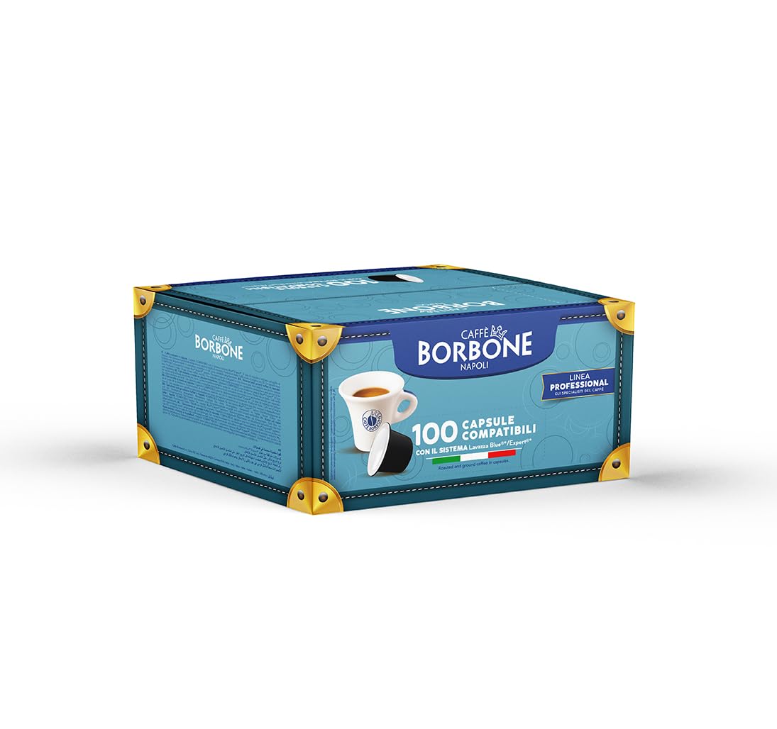 Caffè Borbone Gold Blend Medium Roast 100 Capsules Compatible with Lavazza®* Blue®* and Lavazza®* in Black®* Machines