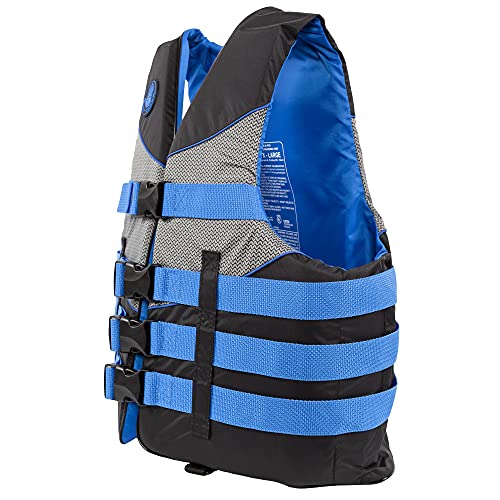 Image of Body Glove Adult PFD Life Vest. Durable Polymer Shell, Lightweight PE Foam, Oversized Armholes, 4 Heavy-Duty Adjustable Belts
