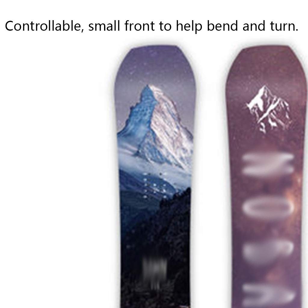 MU Neige Ski Traîneaux Longboard Ski Veneer extérieur Vêtements de ski adulte, Enfants Snowboard professionnels hommes et femmes d'équipement de ski pour débutants Veneer,Violet,151cm / 59,4 pouces