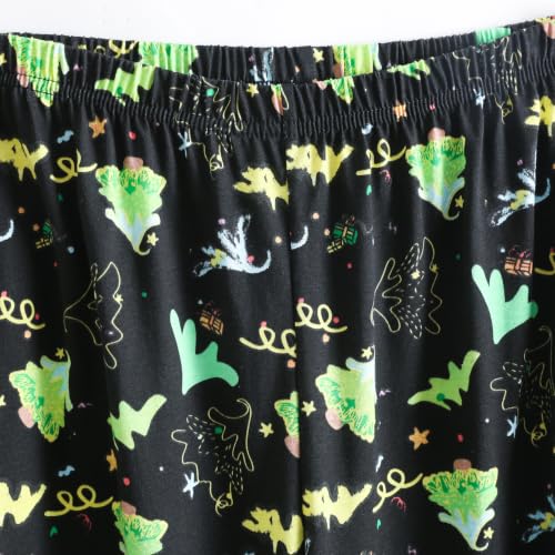 Image of PNAEONG Womens Pajama Set Sleepwear Short Sleeve Top with Capri Pant Pj set