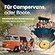 Magnetischer Tassenhalter für Emailletassen – Starke Magnete – Tassenaufhängung für Camper, Wohnmobil und Boote, Camper Geschenk (EIN Halter für 2 Tassen)