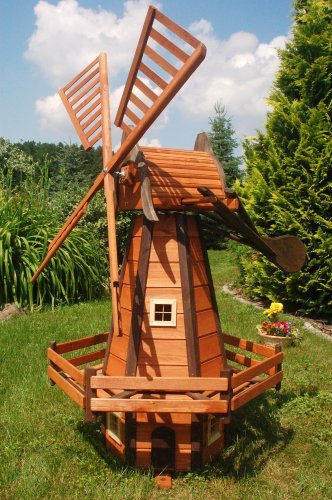 Windmühle holländische Art 1,65 m hoch, kugelgelagert, imprägniert