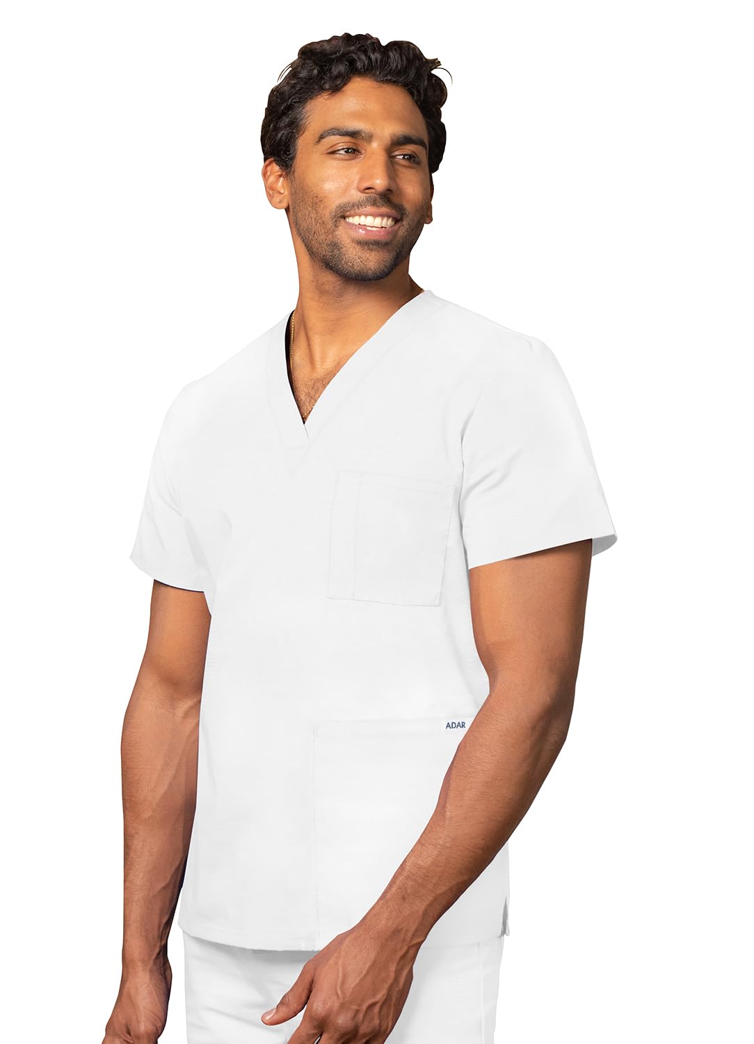 Adar Casaca médica Unisex - Casaca Sanitaria con Cuello en v