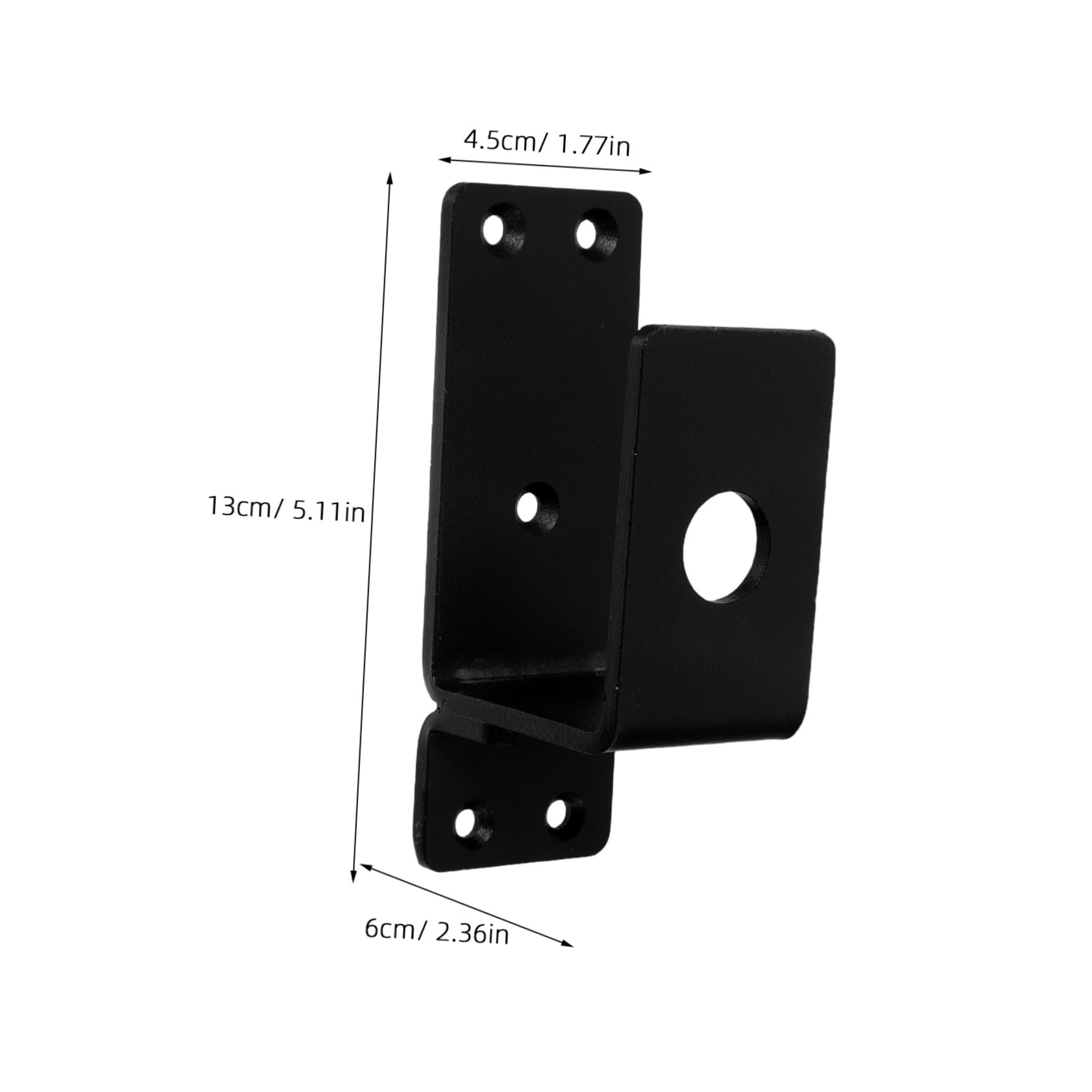 Soporte Negro Puerta para Carbono, Acero Barricada