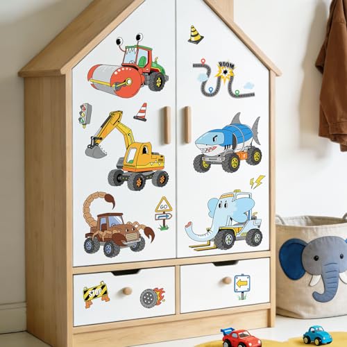 Vinilos decorativos de vehículos y animales para pared miniatura 3