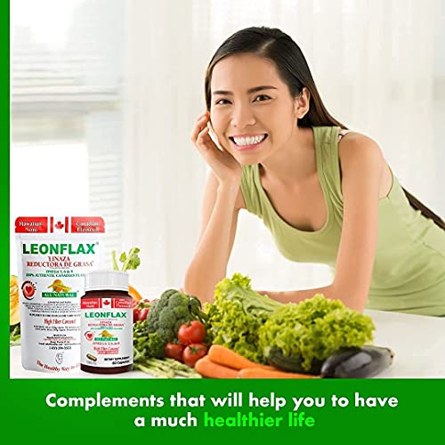 Leonflax, 100% Authentic Canadian Flax Seed, All-Natural, High Fiber Content, Dietary Supplement To Improve Your Digestive Health, 18 Oz, Bag #TOP4