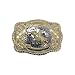 Belt Buckle Bull Riding Western Bull Rider Rodeo (Gold And Silver 2nd Design)