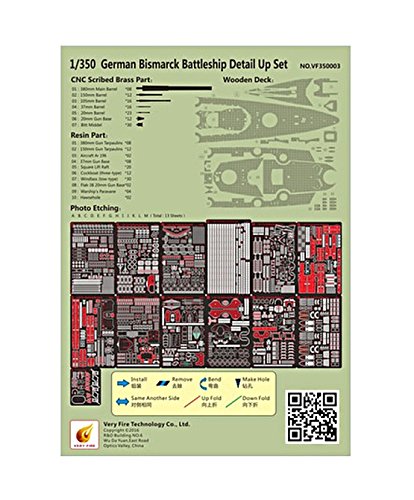 Amazon | ベリーファイア 1/350 ドイツ海軍 戦艦ビスマルク用