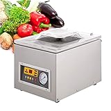 Selladora al vacío de cámara Máquina de sellado de envasado al vacío comercial Máquina selladora de alimentos de escritorio automática con bolsas de vacío de 100 piezas