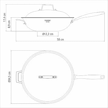 Tramontina Grano Wok Diameter 32 cm 5.2 Litres