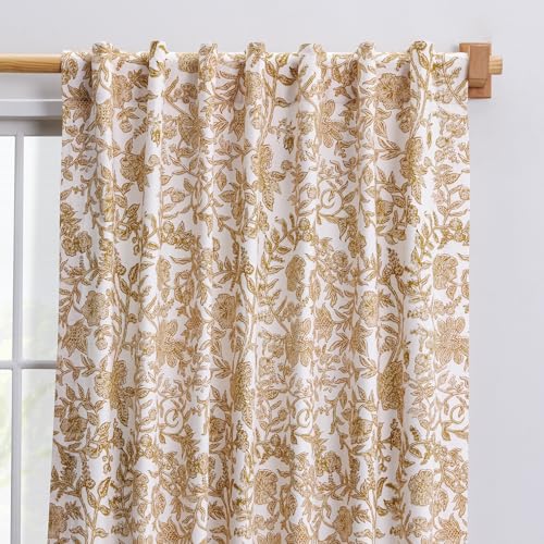 Maison d' Hermine Curtains for Living Room 100% Cotton 50"x124" (Pack of 1)