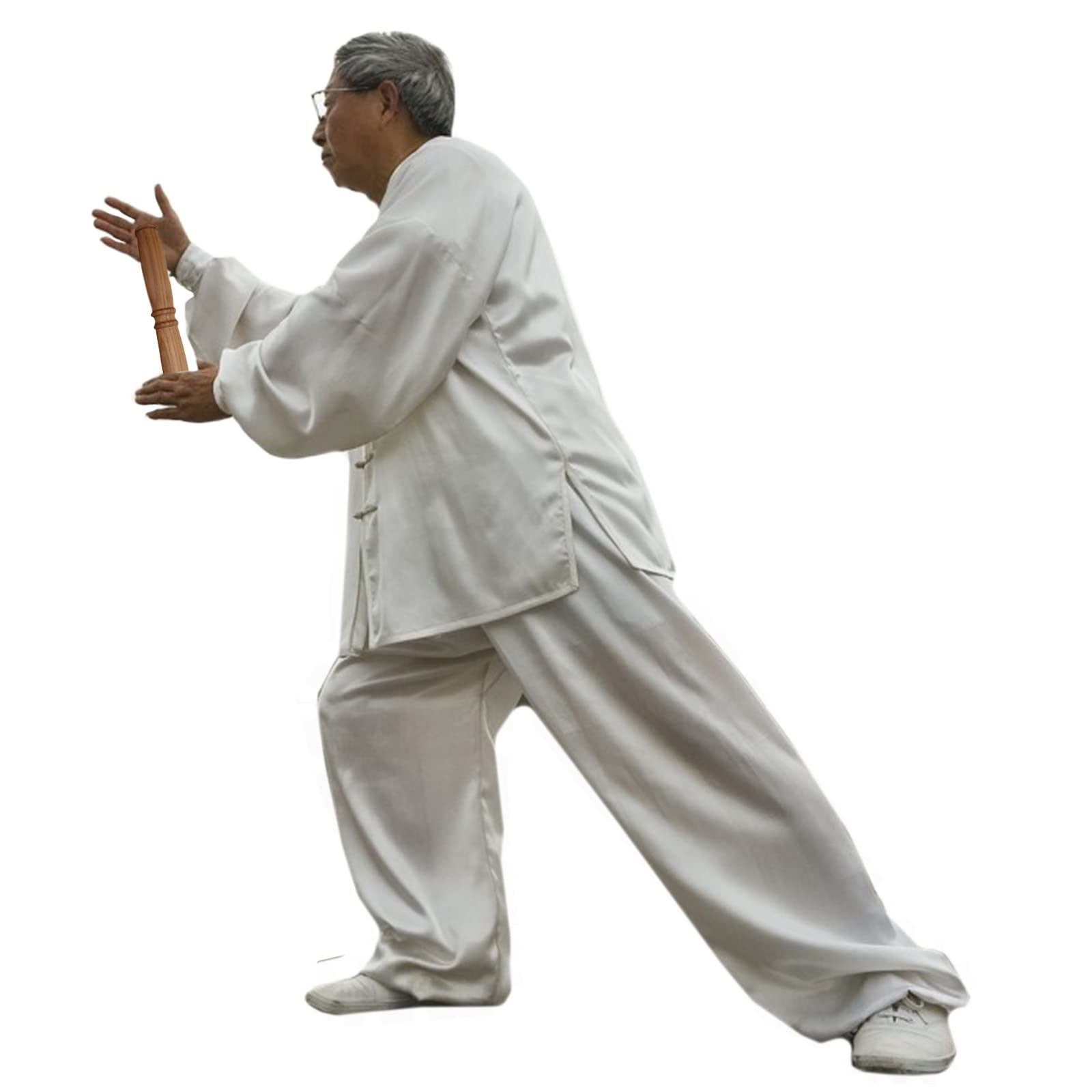 30 40 50 cm Long Tai Chi Ruler Trainning Stick, Fitness and Physical Rehabilitation Tai Chi Bang, Preserving Stick for Elderly Parents Exercise/50 * 5Cm/19.7 * 2Inch