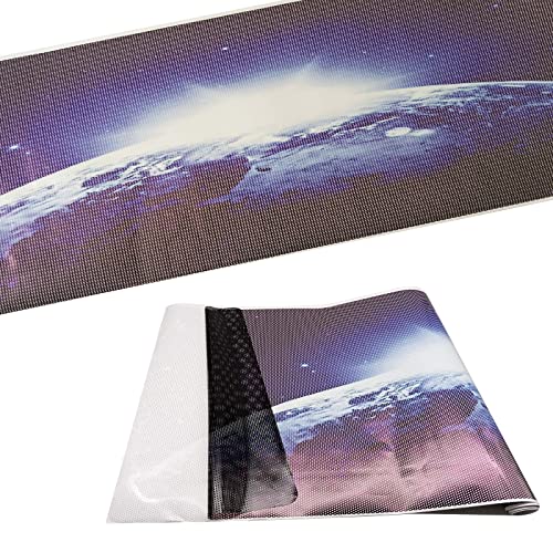 Sunjika Car Sunroof Window Decal Vinyl Sunroof Protect Sticker Vinyl Decal Cast Film Stickers Perforated Funny Car Skylight Decal Blue Earth Sky Car Sedan Universal Fit (1Pc Blue) #TOP6