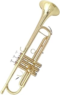 Student Brass Trumpet Trumpet Brass Instrument B-flat Three-tone Trumpet Beginner Electrophoresis Gold Trumpet