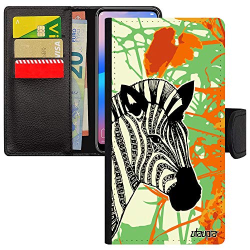 Coque zèbre Rabat iPhone 12 Pro étui portefeuille en similicuir à motif savane