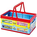 スケーター(Skater) 折りたたみ 収納ボックス おもちゃ箱 ハンドル付き 積み重ねバスケット プラレール 38x25x19.5cm BWOT13-A