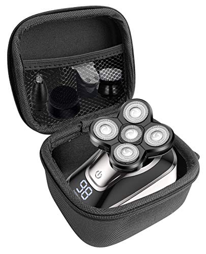 FitSand Hard Case Compatible for Kibiy Head Shaver Bald Men 5 in 1 Cordless Men's Electric Shavers