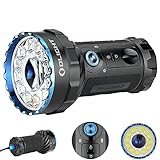 Olight Marauder 2 Powerful 14000 Lumens Rechargeable Tactical Flashlight,Spotlight and Floodlight LED Search Light for Camping,Hunting,with Built-in Battery Pack (Black)
