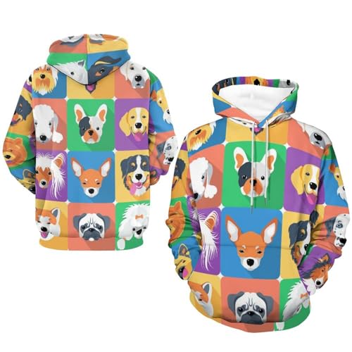 Sweat à capuche chiens en dessin animé UMENG imprimé original S