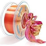 YOUSU Dual Color Silk PLA Ment for 3D Printer, 1.75mm 3D Printing l with .03mm, Shiny Pearle h, Vacuum ed Package, Good Adhe (2)