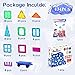 Anbalulu Magnetic Building Tiles, 134PCS Large Magnet Building Set,Magnetic Blocks, 3D STEM Stacking Toys, Magnets Toy for Kids Boys Girls