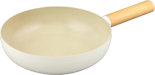 wellhouse Sartén antiadherente de cerámica para tortilla, sartén para huevos, mango resistente al calor, ollas y sartenes antiadherentes, mango de