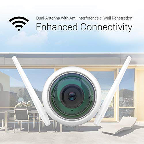 EZVIZ Security Camera Outdoor 1080P WiFi, 100ft Night Vision, Weatherproof, Smart Motion Detection Zone, 2.4GHz WiFi Only(C3WN)