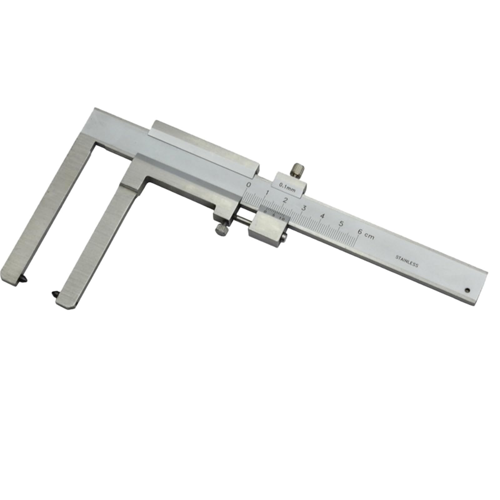 Pastilla de freno/disco freno Calibrador Vernier 0-60 0,1 mm Medidor espesor desgaste Longitud la mandíbula 50 Alta precisión